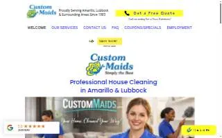 Custom Maids website