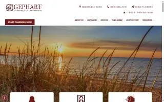 Gephart Funeral Home, Inc. & Cremation Services website
