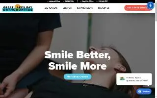 Great Lakes Bay Orthodontics website