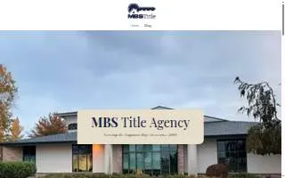 MBS Title Agency LLC website