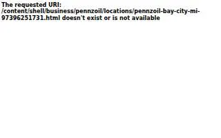 Pennzoil of Bay City website