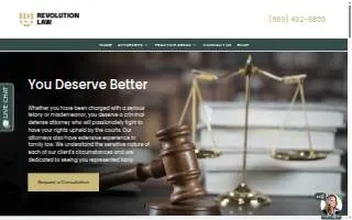 Revolution Law PLC website