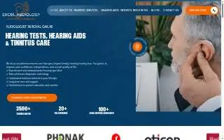 Excel Audiology @ Gupta ENT Center website