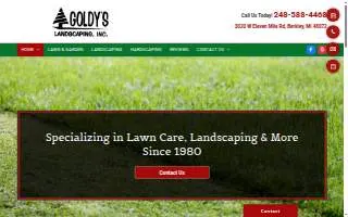 Goldy's Landscaping, Inc website