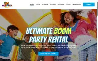 Ultimate Boom Party Rental LLC of Royal Oak website