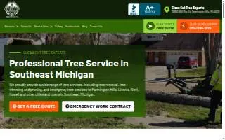 Clean Cut Tree Experts website