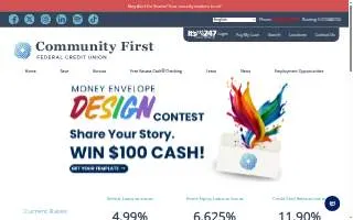 Community First Federal Credit Union website