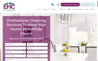 Elite Home Cleaning website