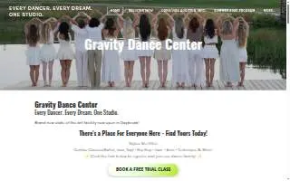 Gravity Dance Center of Beverly Hills website