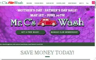 Mr. C's Car Wash of Beverly Hills website