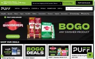 Puff N Go Smoke Shop of Grandview website