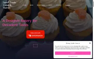 Sweet Treats Cakes & Pastries website