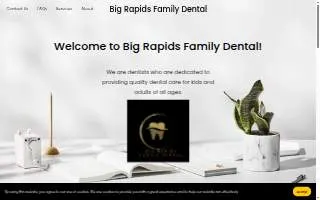 Big Rapids Family Dental website