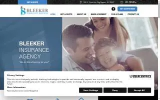 Bleeker Insurance Services website