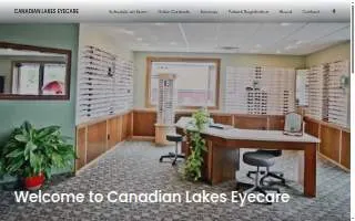 Canadian Lakes Eyecare website