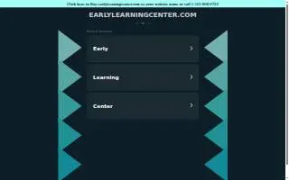 Early Learning Center of Big Rapids website