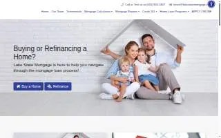 Lake State Mortgage of Big Rapids website