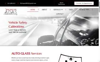Michigan ADAS Calibrations & Glass, LLC website