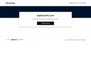 Septic Works of Big Rapids website
