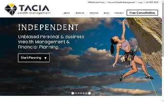 Tacia Wealth Management website