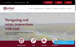 Verified Title Agency website