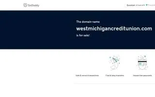 West Michigan Credit Union, A Division of WMCU website