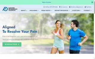 Aligned House of Orthodontics website
