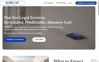 Bahry Law, PLLC website