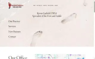 Garfield Podiatry website