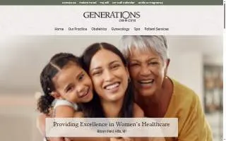 Generations OB-GYN website