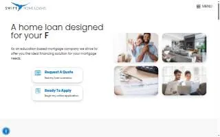 Swift Home Loans website