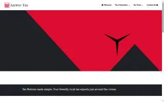 Aarrow Tax LLC website