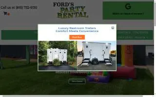 Ford's Party Rental website