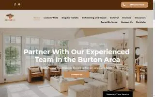 Hale Flooring and Design of Burton website