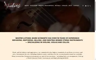 Mark Schwartz Violins website