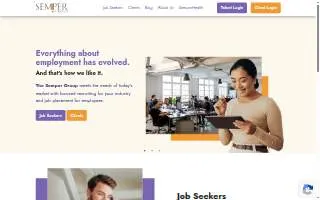 Semper Fitness website