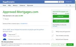 Approved Mortgages website