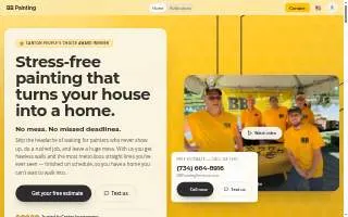 BB Painting Services of Canton website