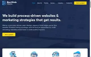Blue Winds Media of Canton website