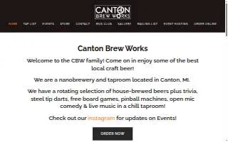 Canton Brew Works website