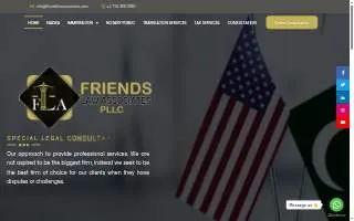Friends Law Associates PLLC website
