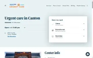 Henry Ford-GoHealth Urgent Care website