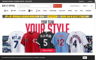 Rally House Canton website