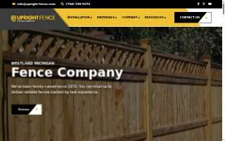 Upright Fence of Canton website