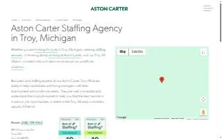 Aston Carter of Clawson website
