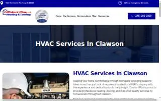 Comfort Plus, LC Heating and Cooling of Clawson website