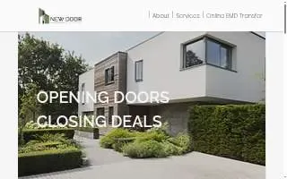 New Door Title of Clawson website