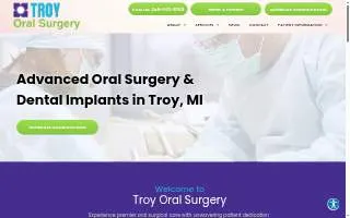 Troy Oral Surgery of Clawson website