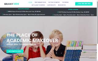 Brainy Kids Tutoring of Macomb website