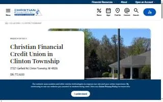 Christian Financial Credit Union of Clinton Township website